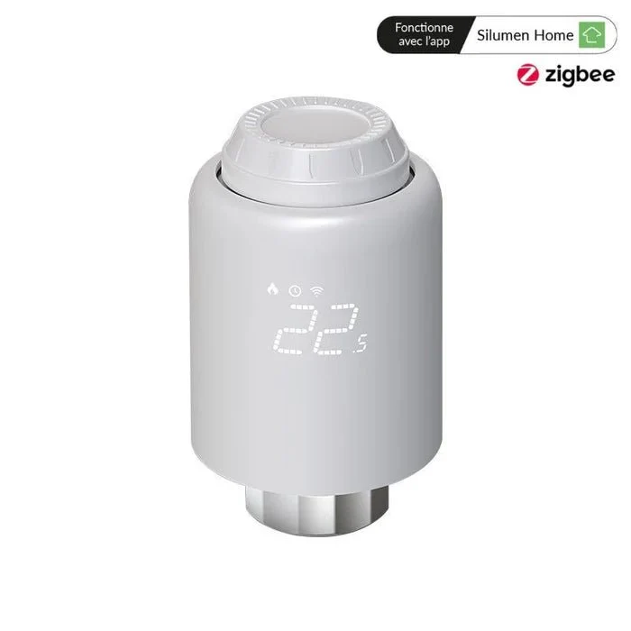 Kit 2 Têtes Thermostatiques Connectées + Passerelle ZigBee Ethernet