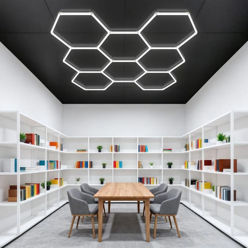 Kit 8 éclairages LED Hexagonal 227,5W - 100lm/W