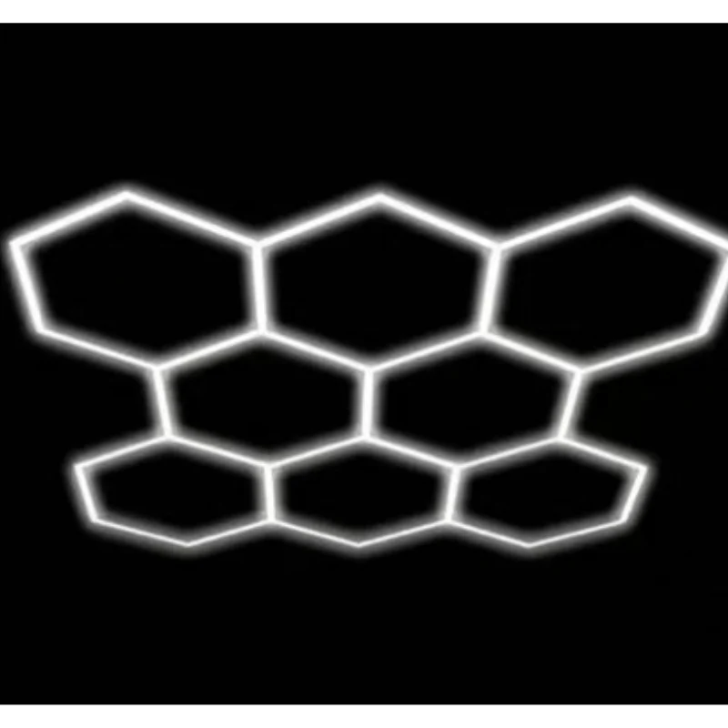 Kit 8 éclairages LED Hexagonal 227,5W - 100lm/W