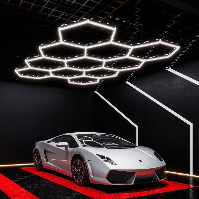 Kit 11 éclairages LED Hexagonal 299W - 110lm/W