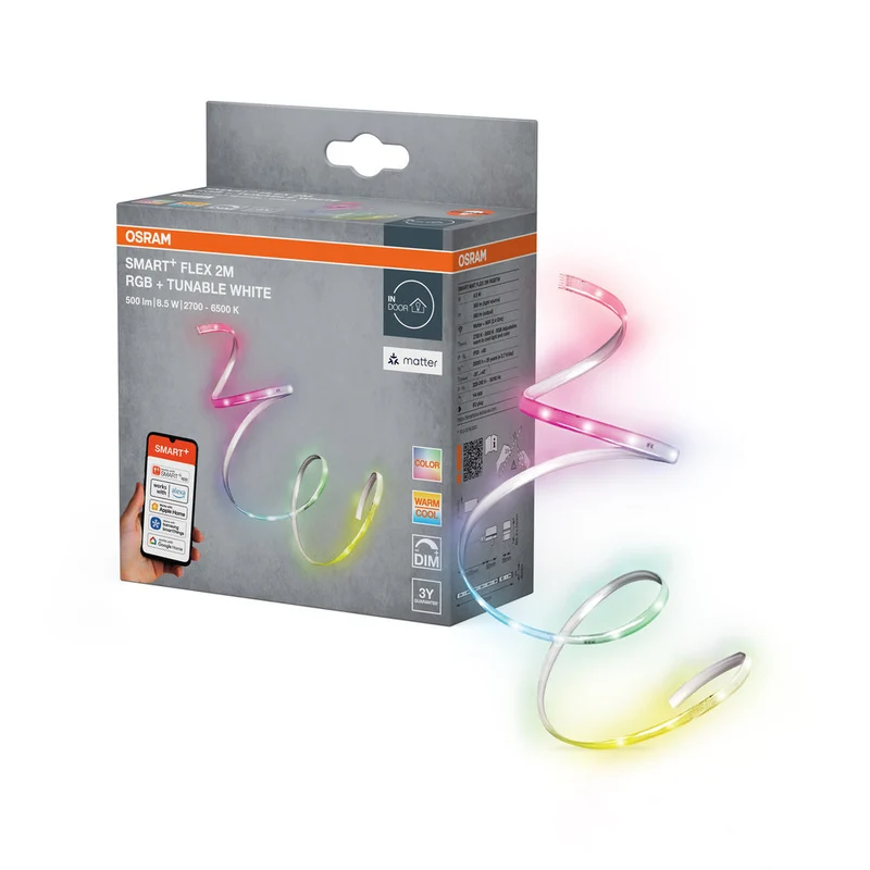 OSRAM Matter SMART+ FLEX bande LED 2M RGB blanc réglable