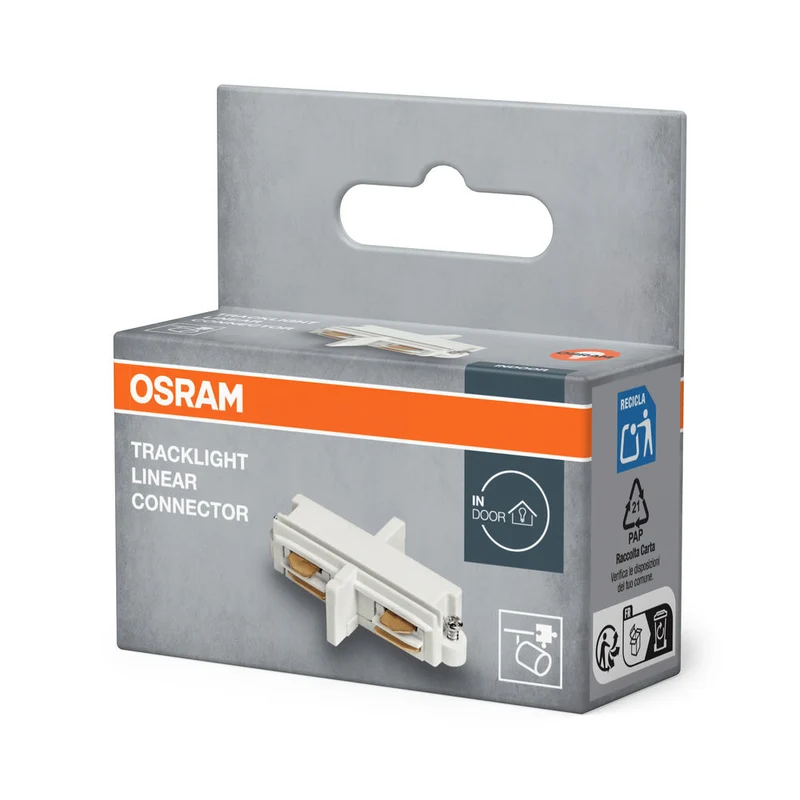 OSRAM CONNECTEUR LINÉAIRE POUR RAIL, blanc, optionnel