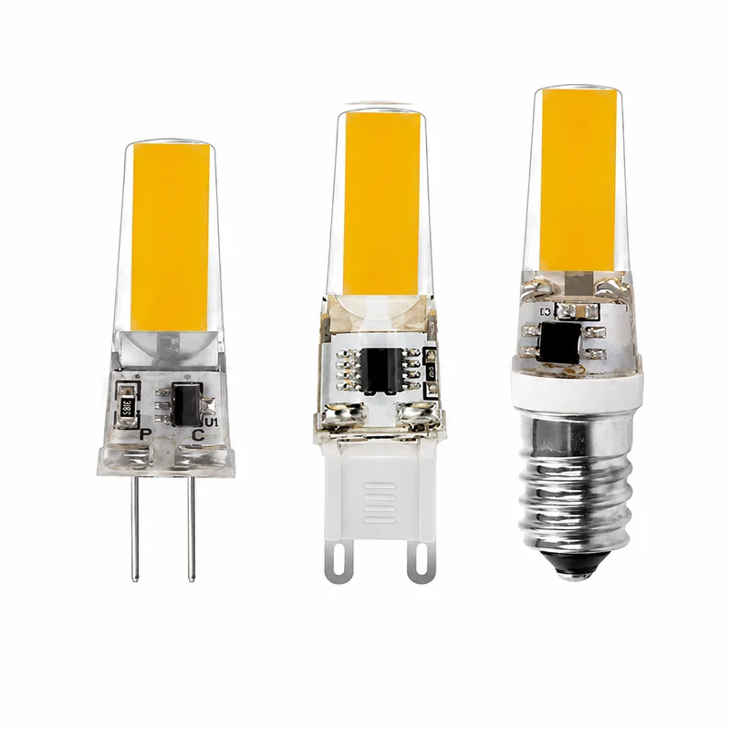 10PCS Pack 110V 220V AC Traic Dimmable 3W G4 E14 COB 2508 LED Light Bulb