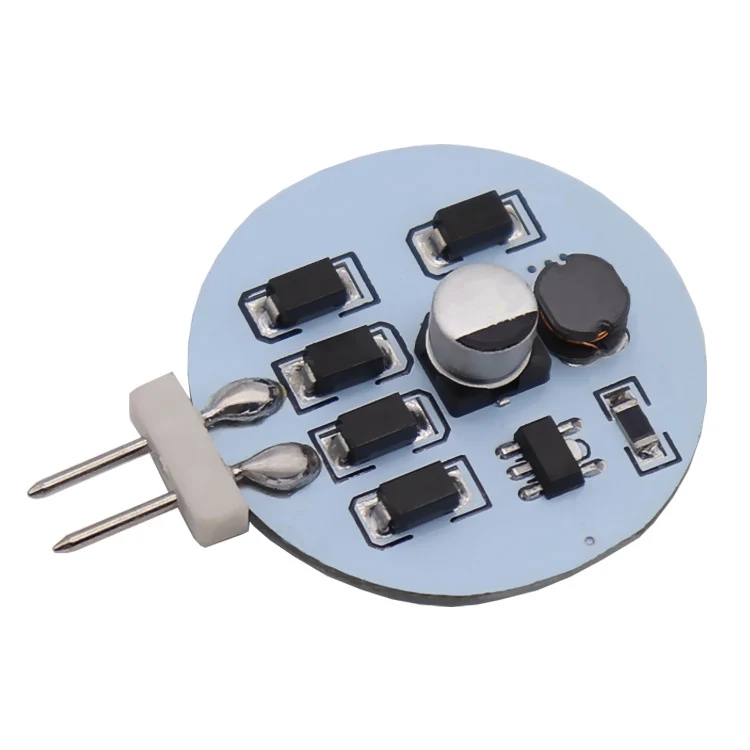 10PCS Pack 2 Watt (20 Watt Equivalent) AC/DC 10-30 V Flat Round Wafer Disc Light Bulb G4 Bi-pin base Lamps with 15 pcs LED SMD5630