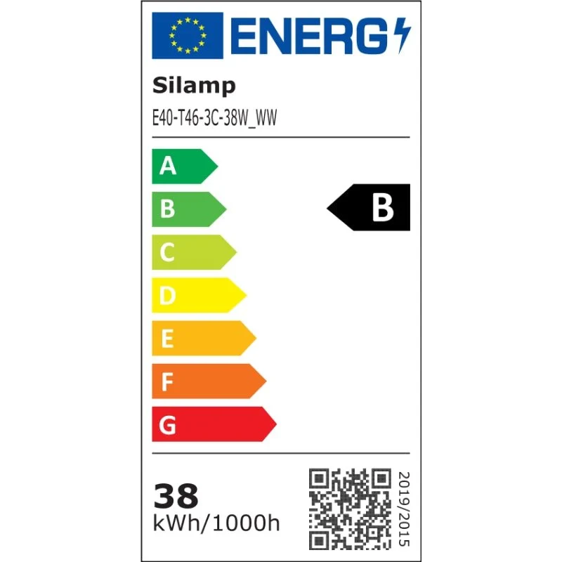 Ampoule LED Éclairage Public E40 38W 6500lm