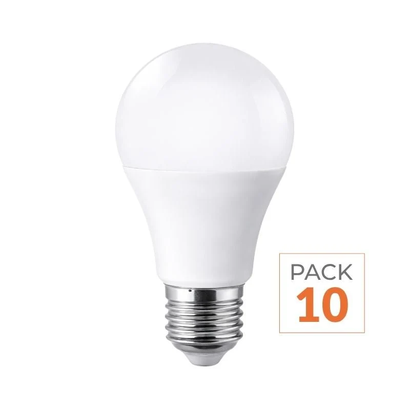 Ampoule E27 LED 8.5W A60 - Pack de 10