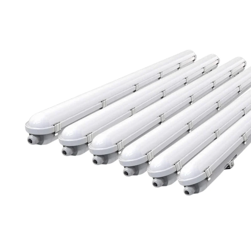 Réglette LED 120cm Étanche CCT 22/28/34/40W avec détecteur - 3000K/4000K/6500K - Pack de 6