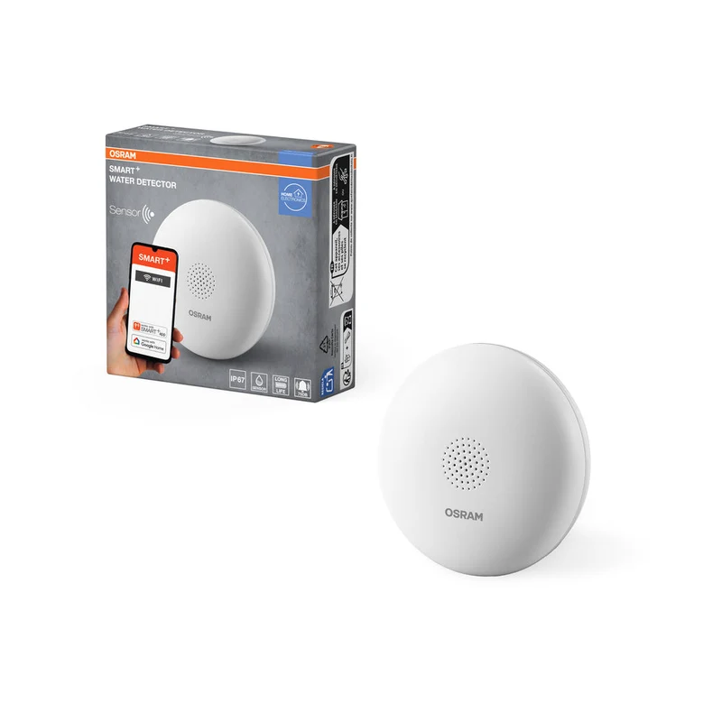 OSRAM Wifi SMART+ détecteur d'eau intelligent, capteur de fuite d'eau, blanc