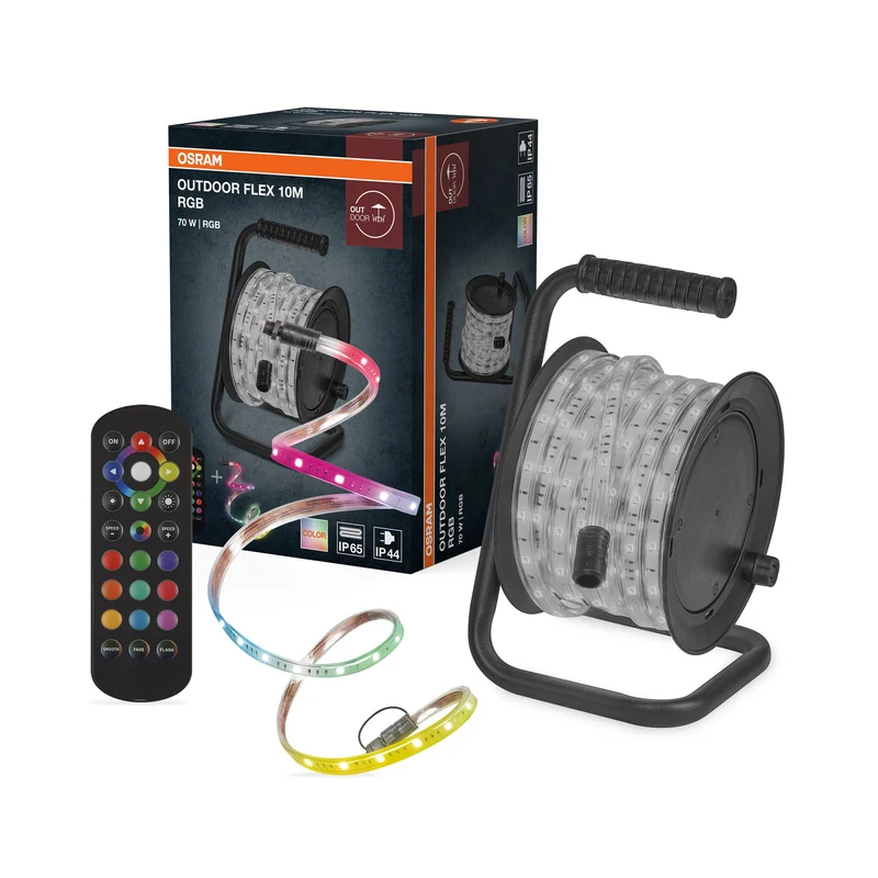 OSRAM BANDE LED FLEXIBLE EXTÉRIEUR RGB 10M RGB Télécommande
