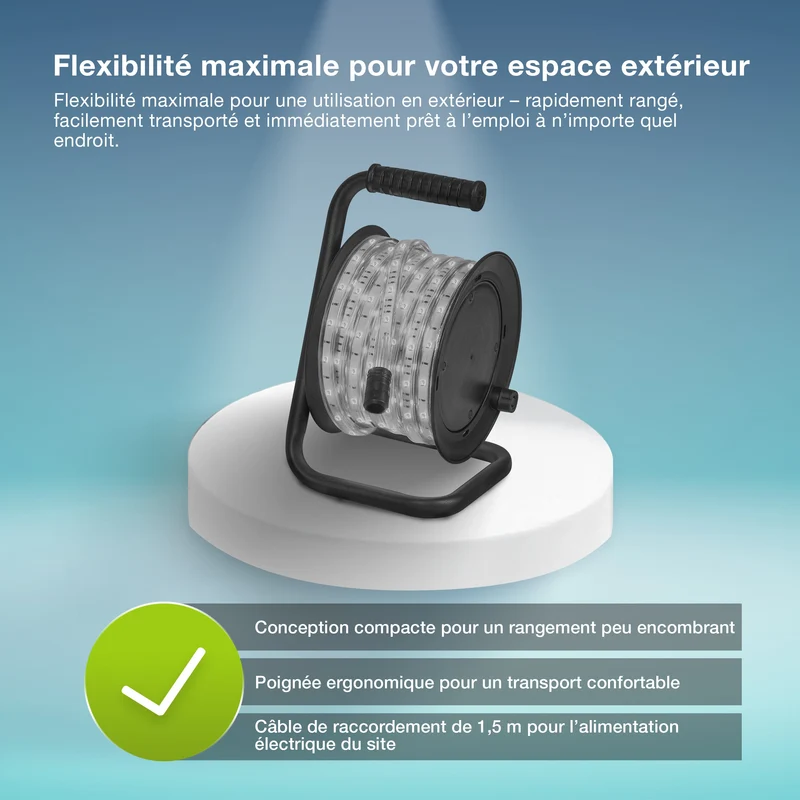 OSRAM BANDE LED FLEXIBLE EXTÉRIEUR RGB 10M RGB Télécommande