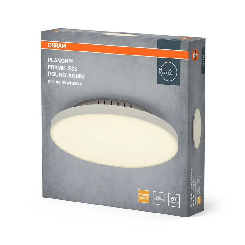 OSRAM Planon Plafonnier Rond Sans Cadre, 19W, 300mm