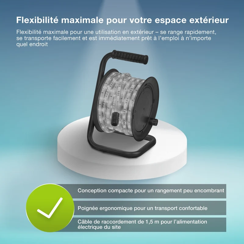 OSRAM BANDE LED FLEXIBLE EXTÉRIEURE IP65 Blanc froid 4000K 20M IP65