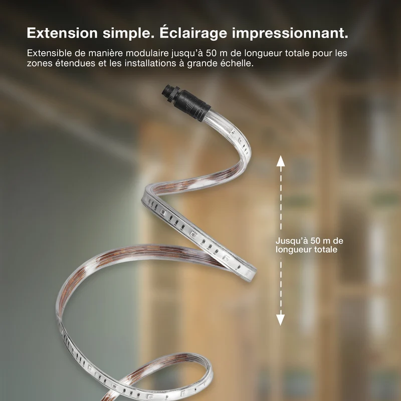 OSRAM BANDE LED FLEXIBLE EXTÉRIEURE IP65 Blanc froid 4000K 20M IP65
