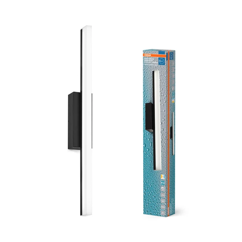 OSRAM Orbis miroir applique miroir, salle de bain, Click-CCT, 10W, 60cm, noir, IP44