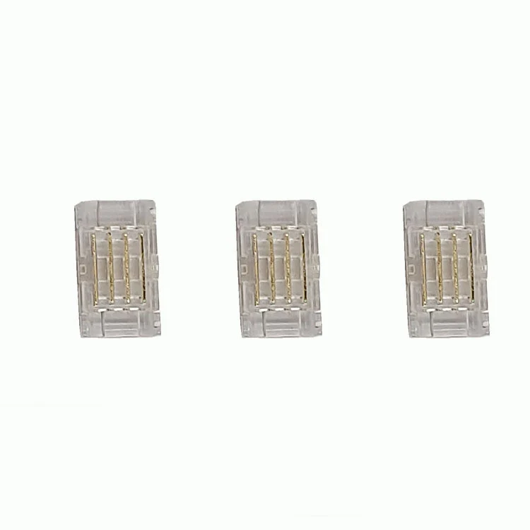 Transparent Crystal LED Strip Connectors – 10mm 4Pin Solderless Clips | Strip to Wire / Strip to Strip / Female Plug – Local Stock US/UK