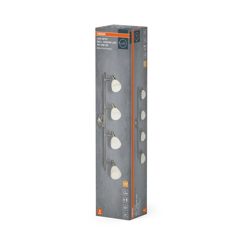 OSRAM LED SPOT G9 G9 4 x 1.9W, 800 lm, 2700 K, Blanc chaud