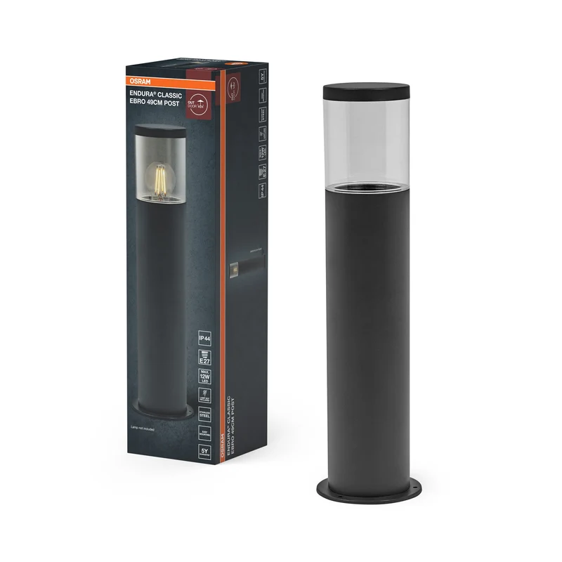 OSRAM ENDURA CLASSIC EBRO Lampadaire, gris foncé, 49 cm
