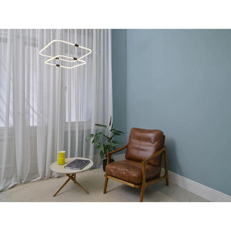 OSRAM DECOR Tetragon Suspension, 23W, 3000K, 2500lm, Blanc chaud, Click DIM