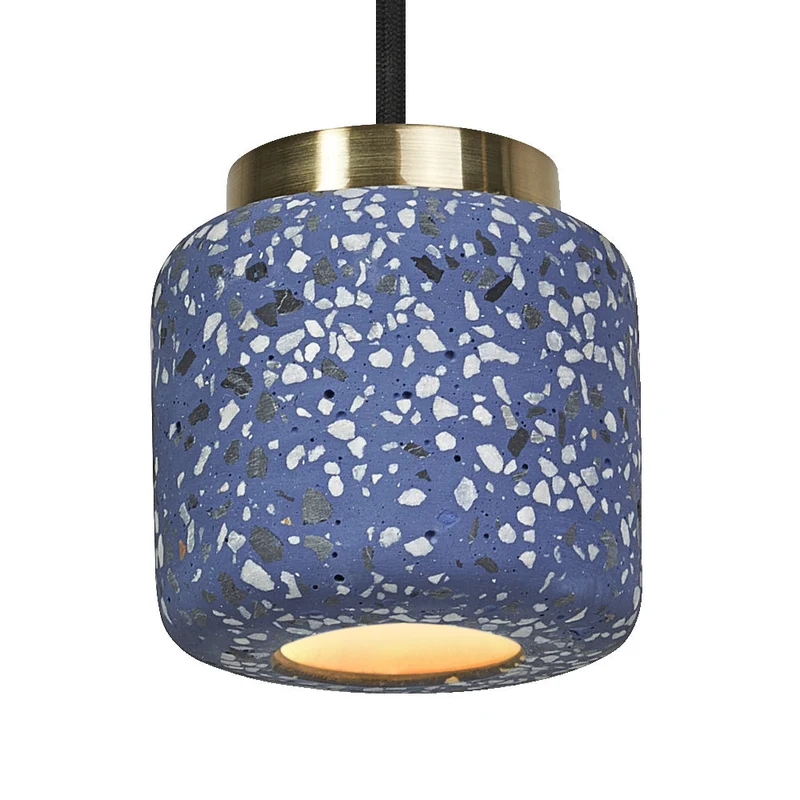 OSRAM DECOR Suspension boule Terrazzo bleue, GU10