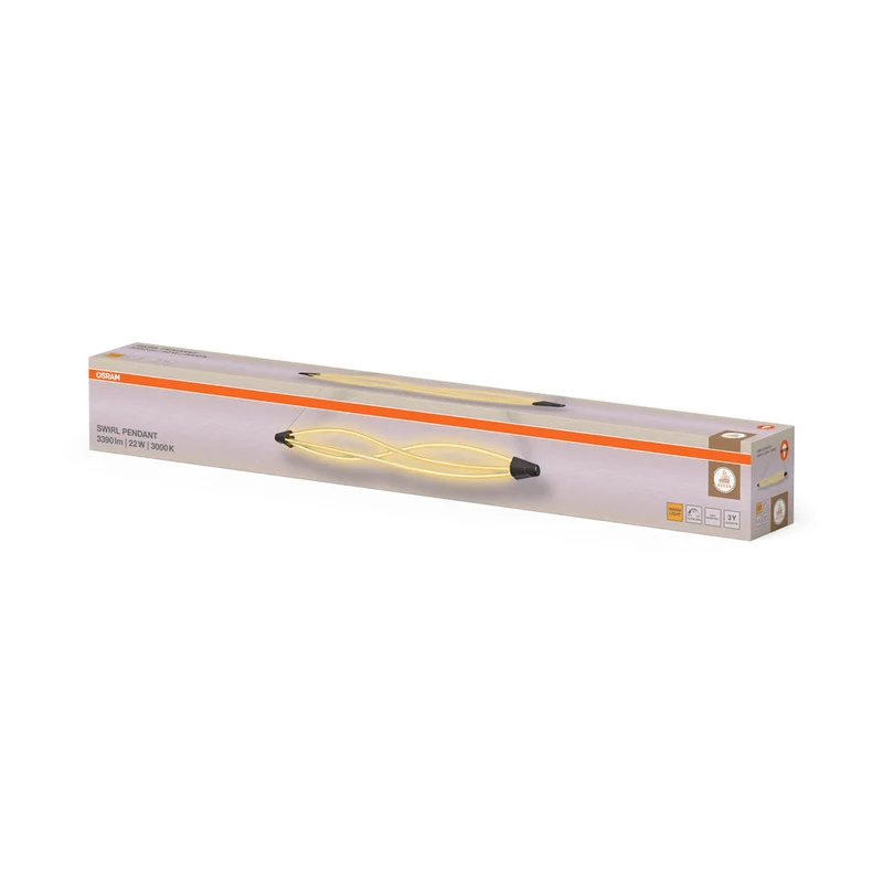 OSRAM DECOR Suspension Swirl, 22W, 3000K, 2400lm, Blanc chaud, Click DIM