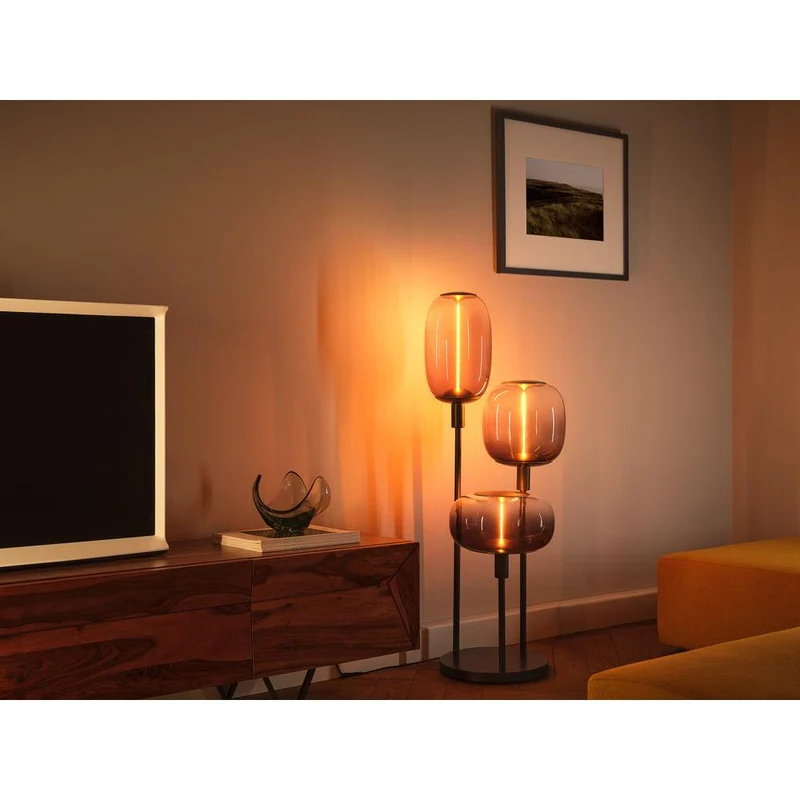 OSRAM Bâton Décor Sol Gris Foncé Lampe sur Pied 78cm 3x E27
