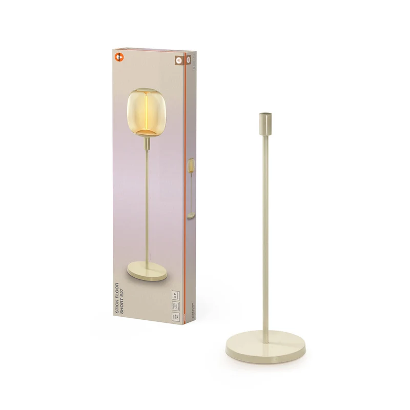 OSRAM Bâton Décor Sol Beige Lampe sur Pied Courte 78cm E27