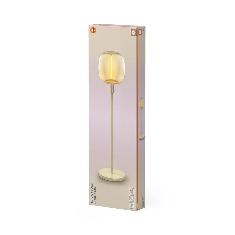 OSRAM Bâton Décor Sol Beige Lampe sur Pied Courte 78cm E27