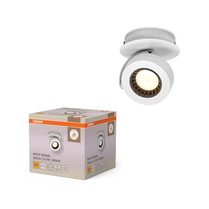 OSRAM DECOR SPOT VENUS Applique murale, 5,5W, 210lm, blanc