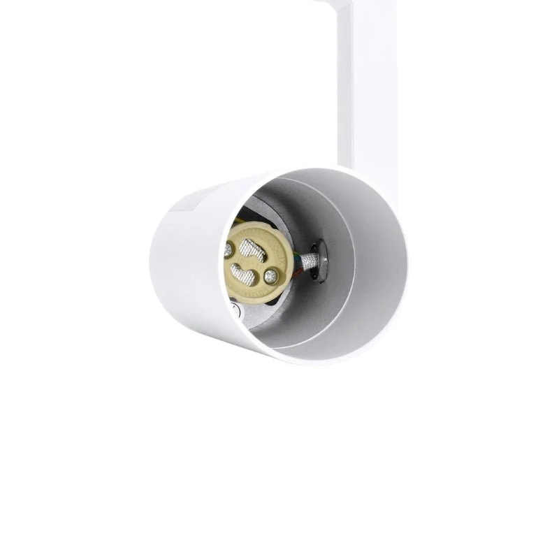 Spot LED sur Rail Triphasé BLANC 36° pour ampoule GU10
