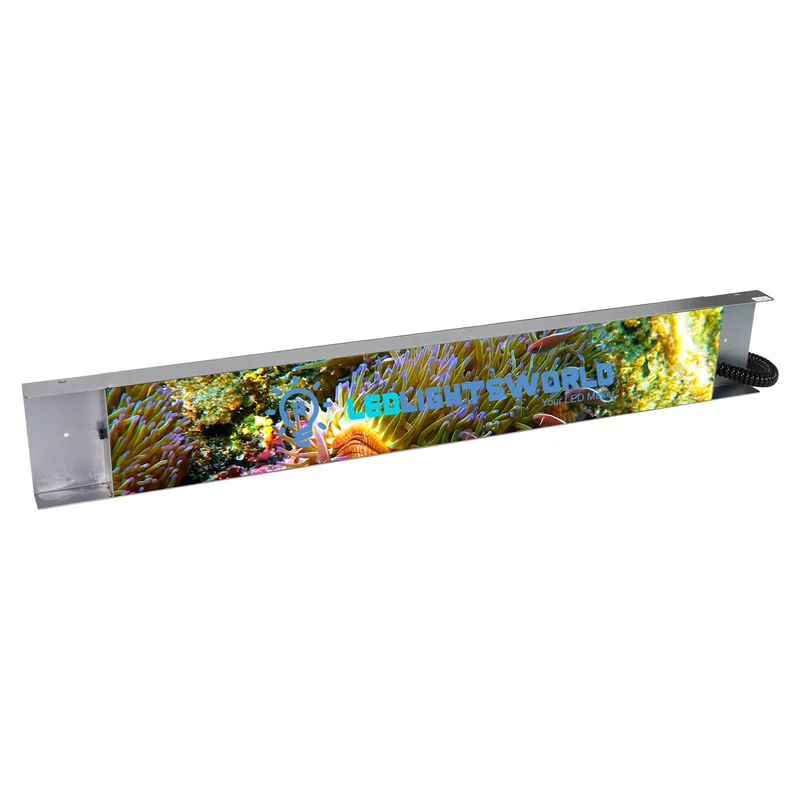 FR Series Framed Outdoor LED Shop Display – P2.5 · 160×960mm | Waterproof High-Brightness Screen for Storefronts & Building Exteriors