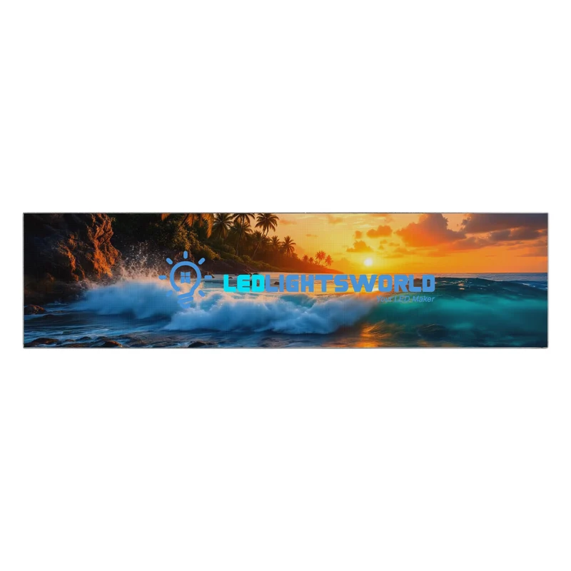 FL Series Frameless LED Shop Display – P1.86 · 160×640mm | Compact Ultra-Thin GOB Screen for Window & Wall Mounting