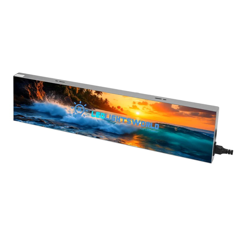 FL Series Frameless LED Shop Display – P1.86 · 160×640mm | Compact Ultra-Thin GOB Screen for Window & Wall Mounting