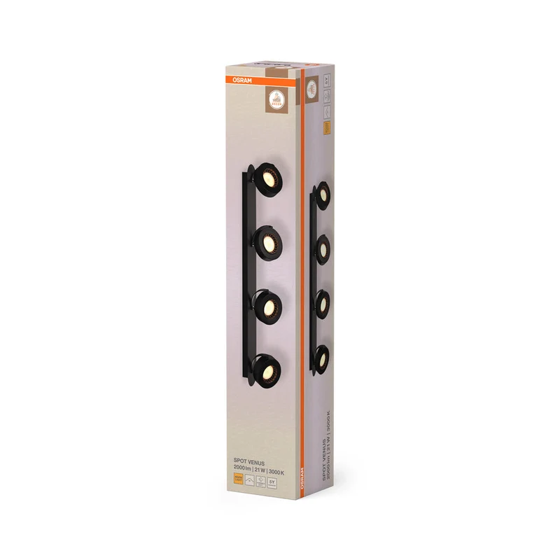 OSRAM DECOR SPOT VENUS Plafonnier, 21W, 910lm, noir