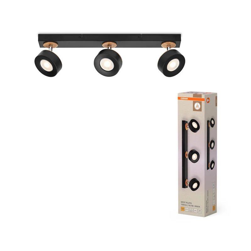 OSRAM DECOR SPOT PLUTO Plafonnier, 14,4W, 960lm, noir