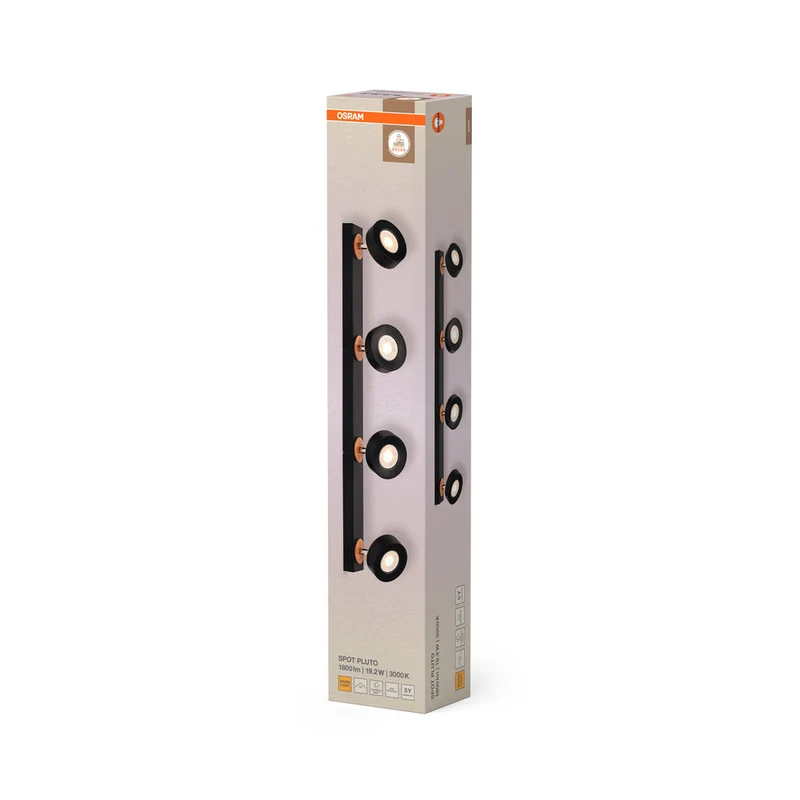 OSRAM DECOR SPOT PLUTO Plafonnier, 19,2W, 1.250lm, noir