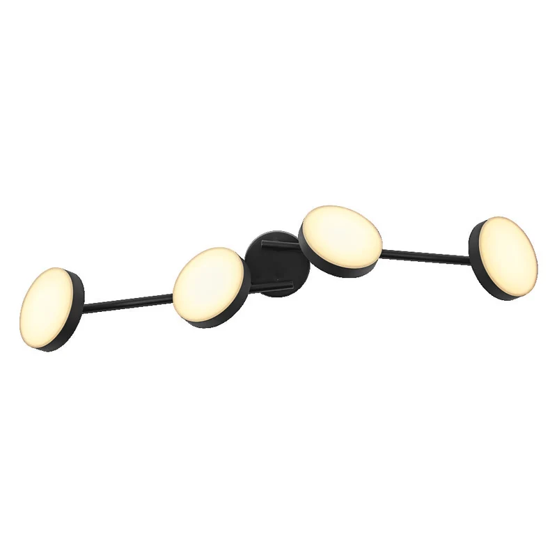 OSRAM DECOR Spot Moon plafonnier noir, 4 spots, 21W