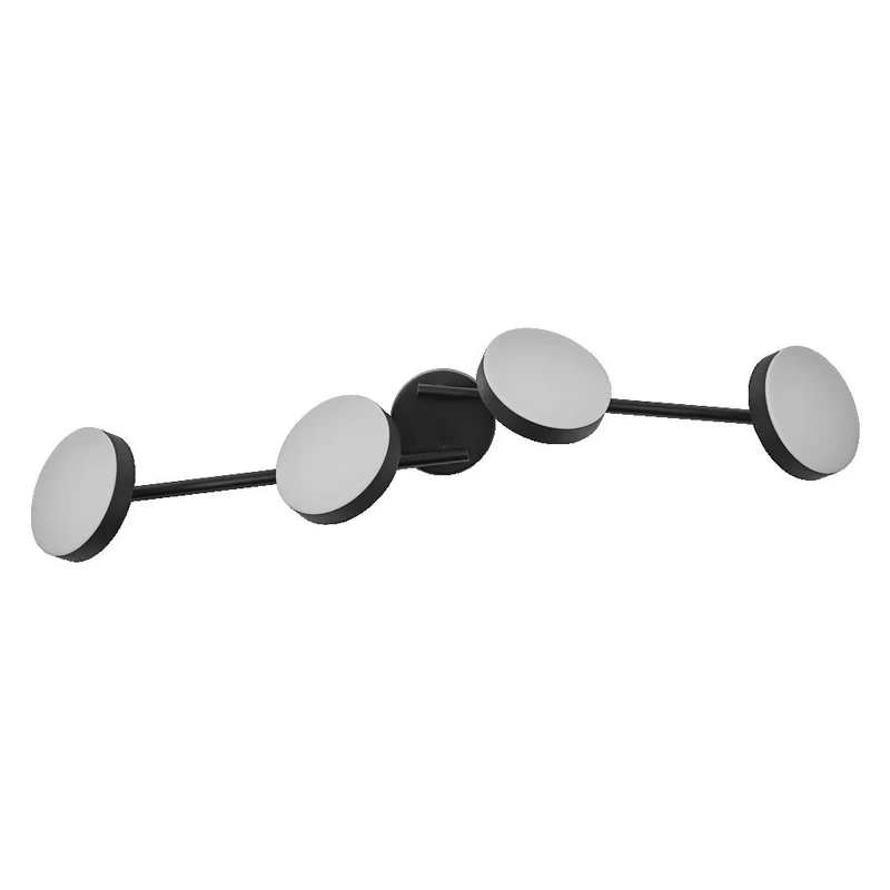 OSRAM DECOR Spot Moon plafonnier noir, 4 spots, 21W