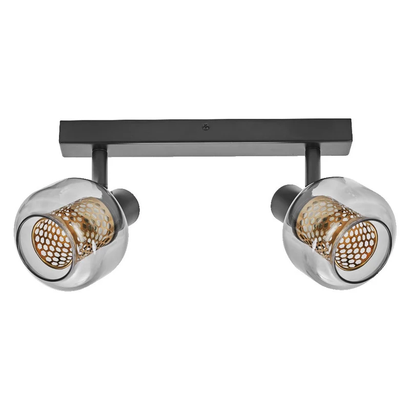 OSRAM DECOR Spot Firefly plafonnier, lampe OSRAM incluse, noir, 2 x 2.8W, E14