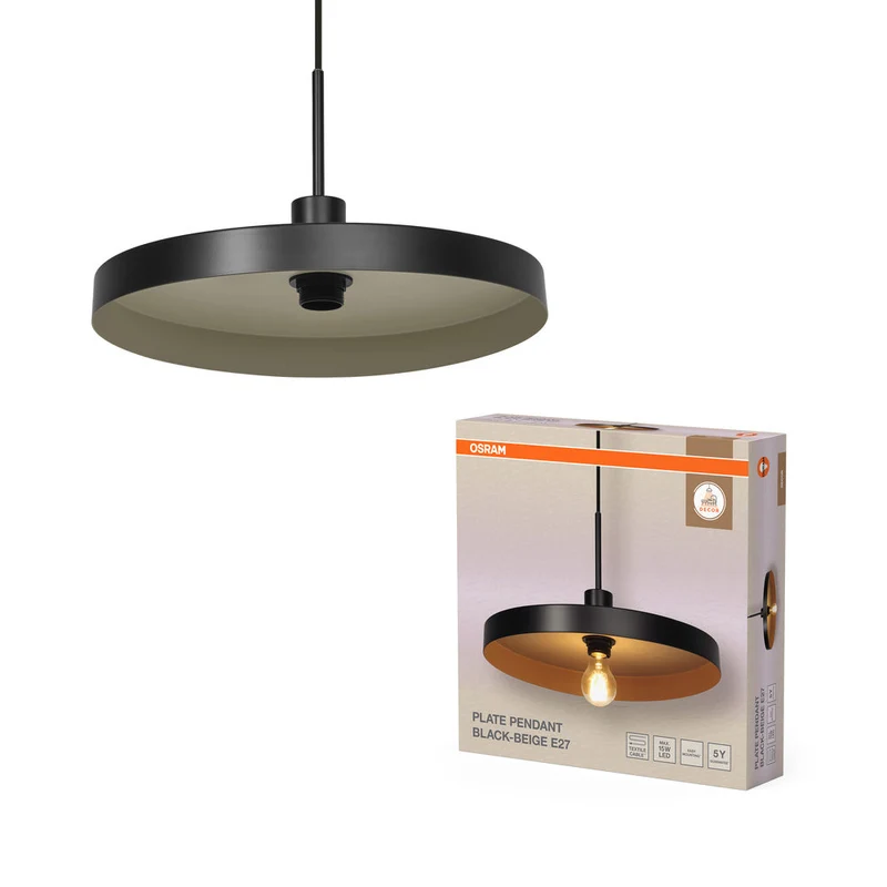 OSRAM DECOR Suspension Plaque E27 Suspension Beige