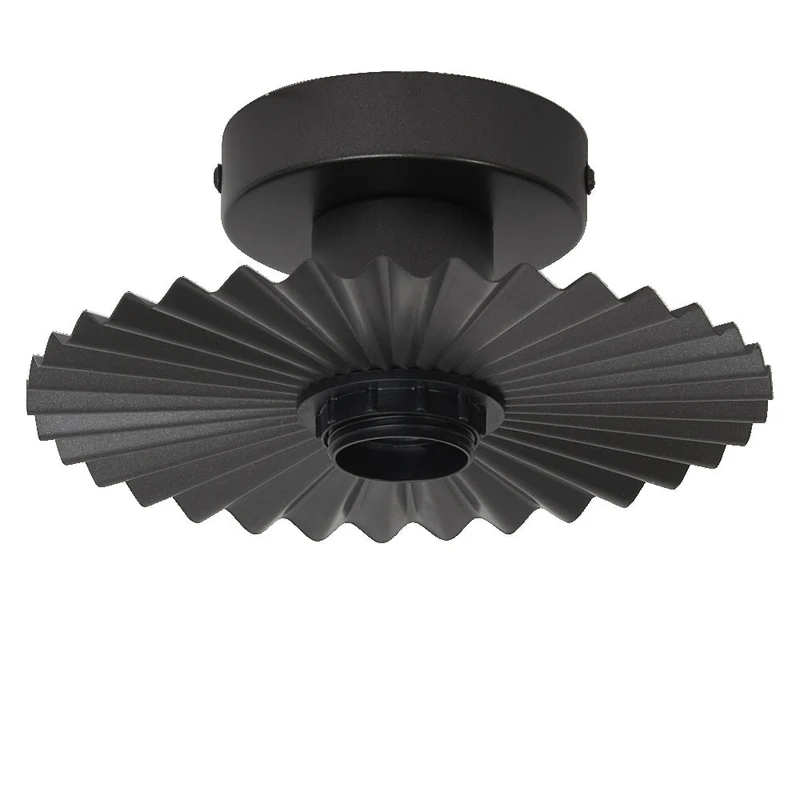 OSRAM DECOR Plissé Plafonnier E27 Gris Foncé