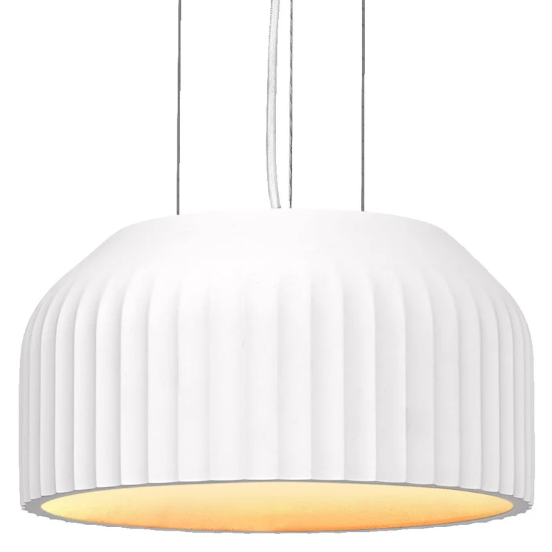 OSRAM DECOR Plafonnier Routes en plâtre Suspension 300 1xE27 Blanc