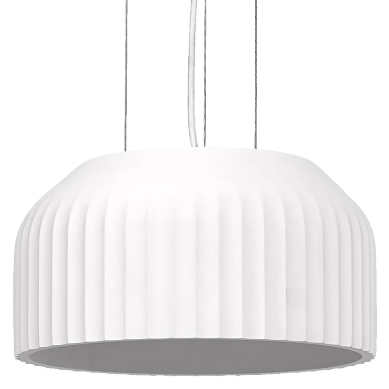 OSRAM DECOR Plafonnier Routes en plâtre Suspension 300 1xE27 Blanc