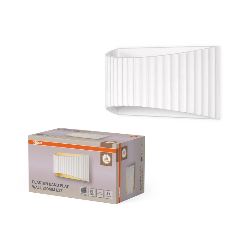OSRAM DECOR Bande de plâtre plate Applique murale 290 1xE27 Blanc