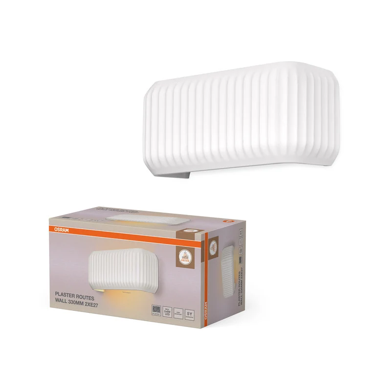 OSRAM DECOR Plâtre Routes Murale Applique 330 2xE27 Blanc