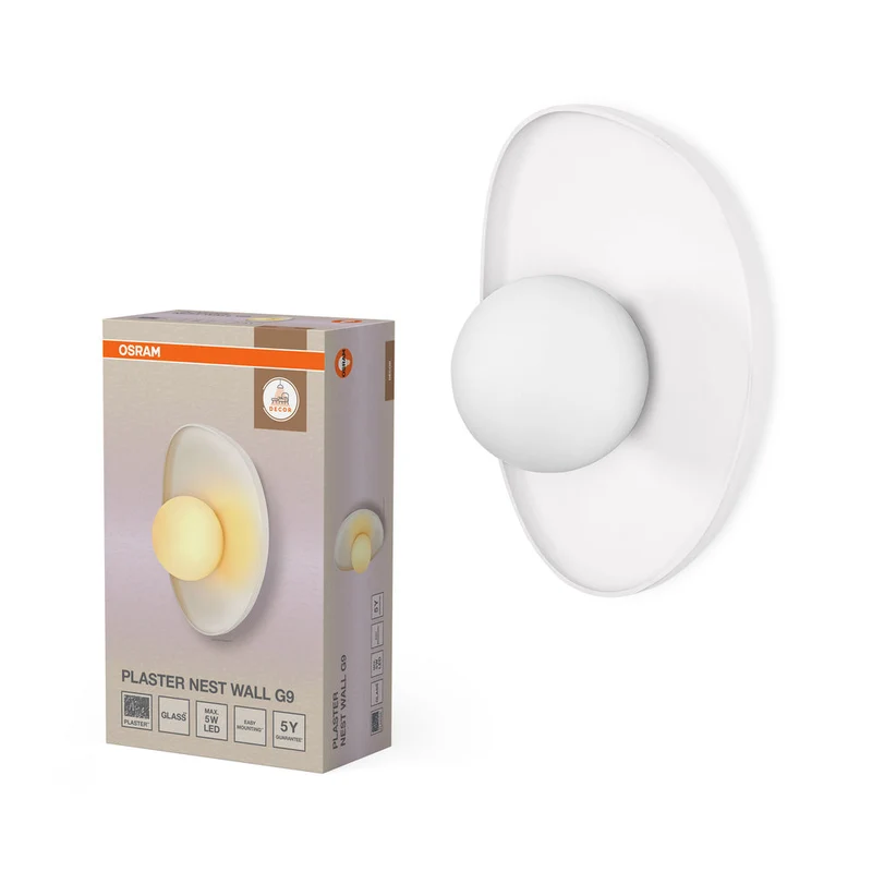 OSRAM DECOR Plâtre Nid Applique Murale 1xG9 Blanc