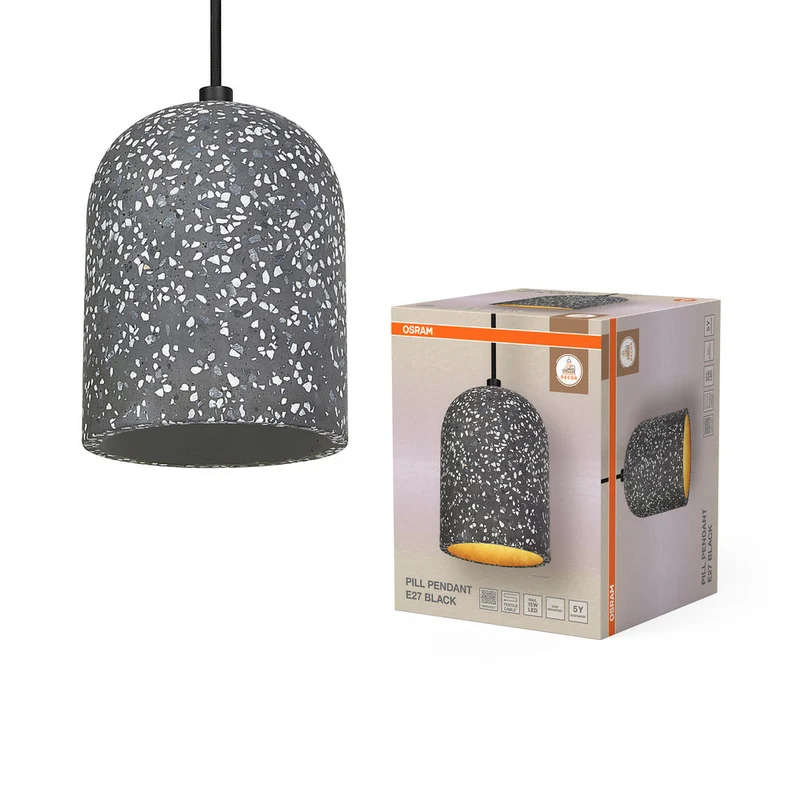 OSRAM DECOR Suspension Pill Suspension 1xE27 Noir