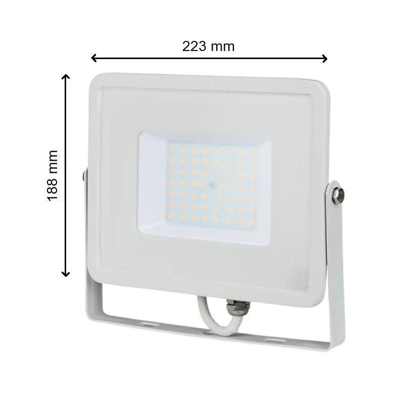 Projecteur LED Extérieur 50W IP65 BLANC Garantie 5 ans