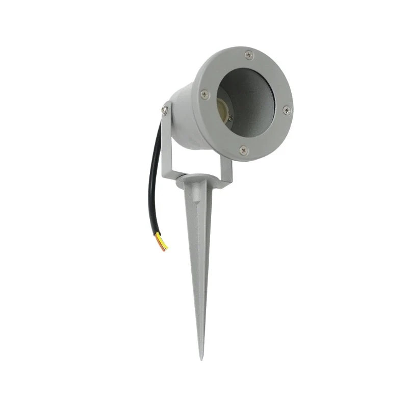 Spot à Piquer LED Extérieur IP44 Gris pour Ampoule GU10