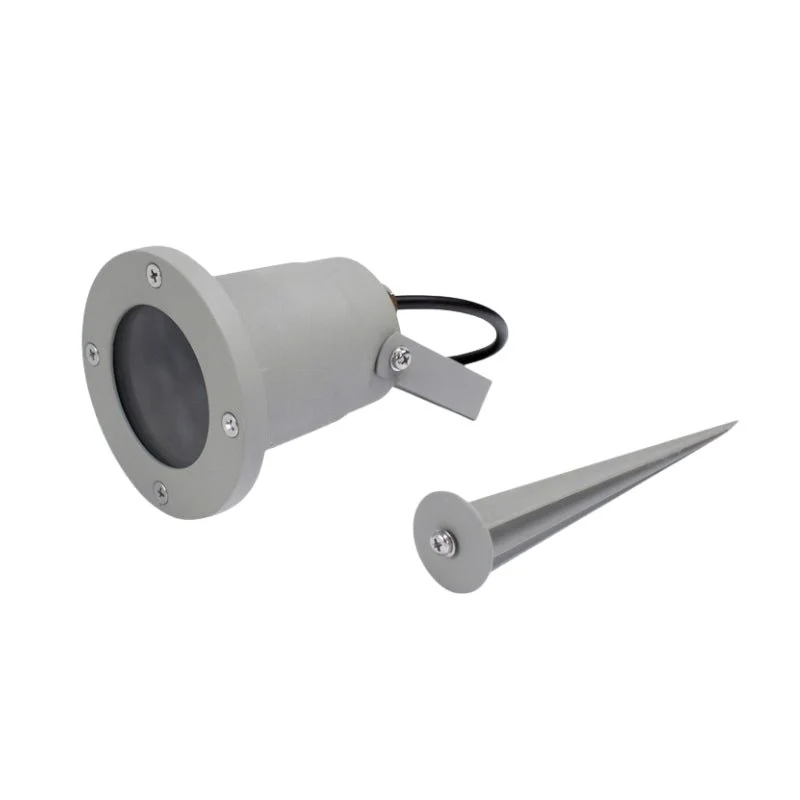 Spot à Piquer LED Extérieur IP44 Gris pour Ampoule GU10