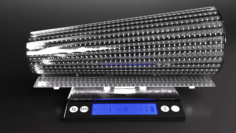 【Standard Modular Panel】HC Series P20 Ultra-Thin Adhesive Transparent LED Film – 400×1000 mm (15.75×39.37 in) | 2000nits | 95% Transparency Glass Display for Facades & Exhibition | Multiple Kit Options | Plug & Play
